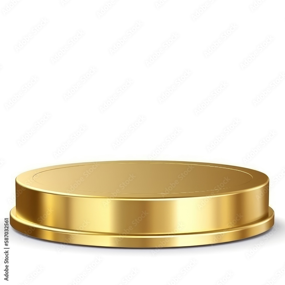 3D render of empty geometric podium for product display 3D render of empty geometric podium for product display