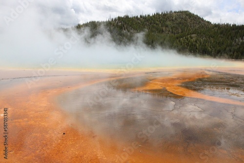 Geysers and Hot Springs of yellowstone