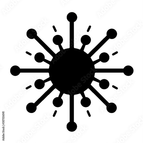 Virus Icon Illustration