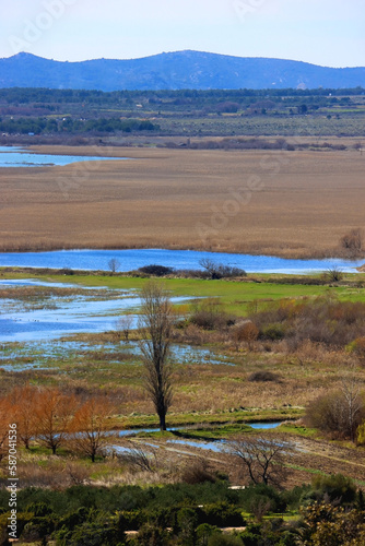 Beautiful landscape of Lake Vrana, Croatia.