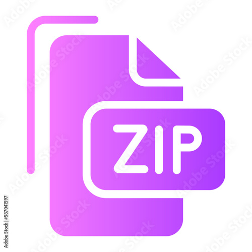 zip gradient icon