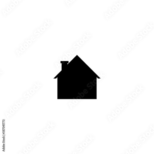 House home icon  isolated on white background photo