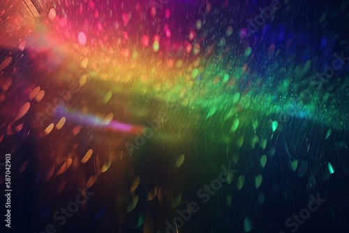  a rainbow - colored background with raindrops and a rainbow - colored background with a rainbow - colored raindrop and a rainbow - colored background with raindrops. generative ai