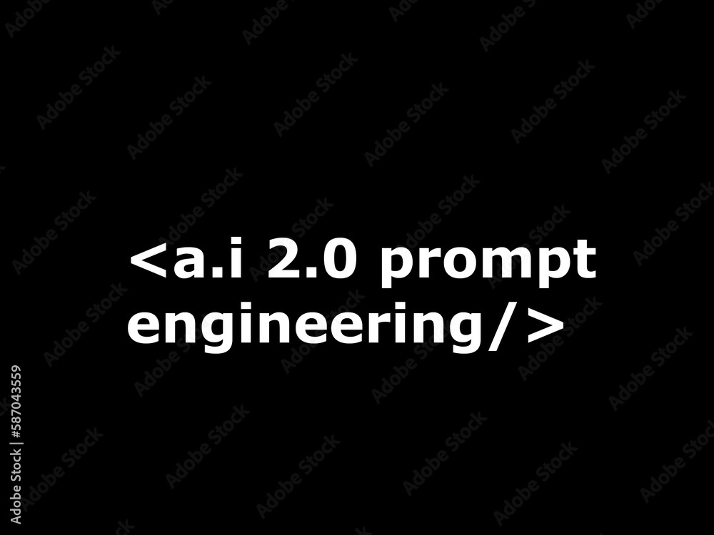 Fototapeta premium a.i 2.0 prompt engineering