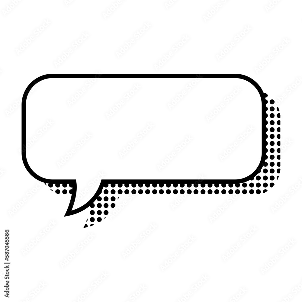 Speech bubble line. Speech bubble line.