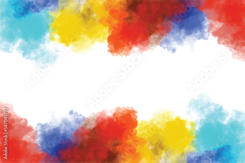 Abstract colorful splash watercolor texture background