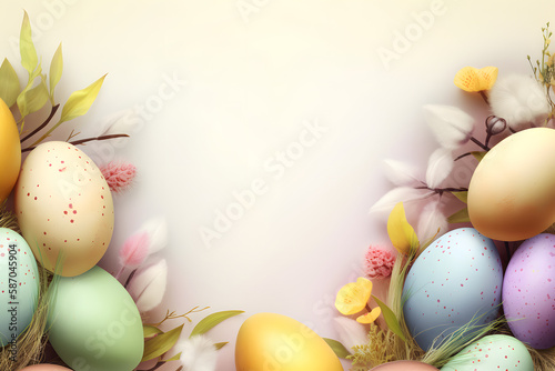 Easter elements for Cards, Greetings and many more, made with Generative AI and reworked