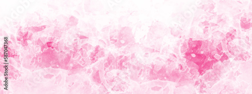 The pink watercolor backgrounds white. Abstract grunge pink shades watercolor background. Grunge background frame Soft pink watercolor background. Pink texture background. 