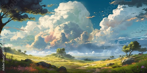 landscape with clouds © Ryuji