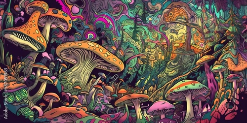 mushroom trip psychedelic