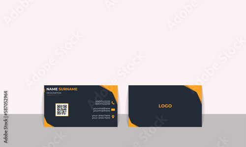 Vector professional elegant luxury yellow and white modern business card design template, Double sided creative yellow business card elegant business card white business card luxury 
printable busines