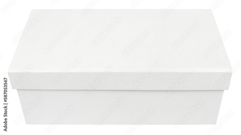 Closed shoe box isolated on transparent background Closed shoe box isolated on transparent background