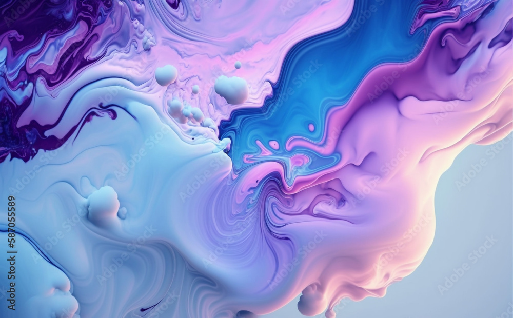 Sky blue and lavender fluid background, Generative AI Sky blue and lavender fluid background, Generative AI