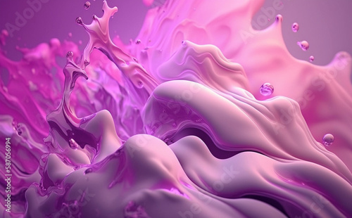 Soft purple and pink fluid background, Generative AI