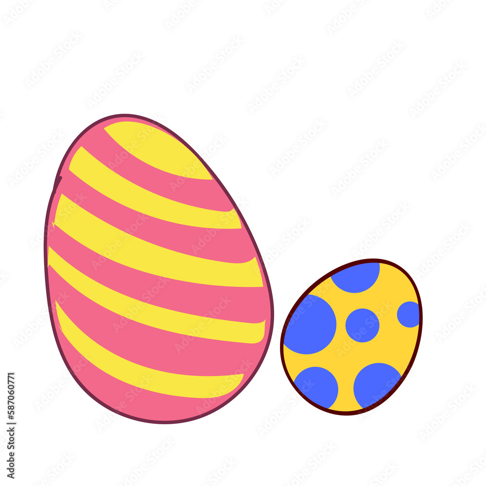 Happy Easter element set of funny rabbit animals, eggs and floral decoration in cute cartoon style. Flat hand drawn icon Happy Easter element set of funny rabbit animals, eggs and floral decoration in cute cartoon style. Flat hand drawn icon