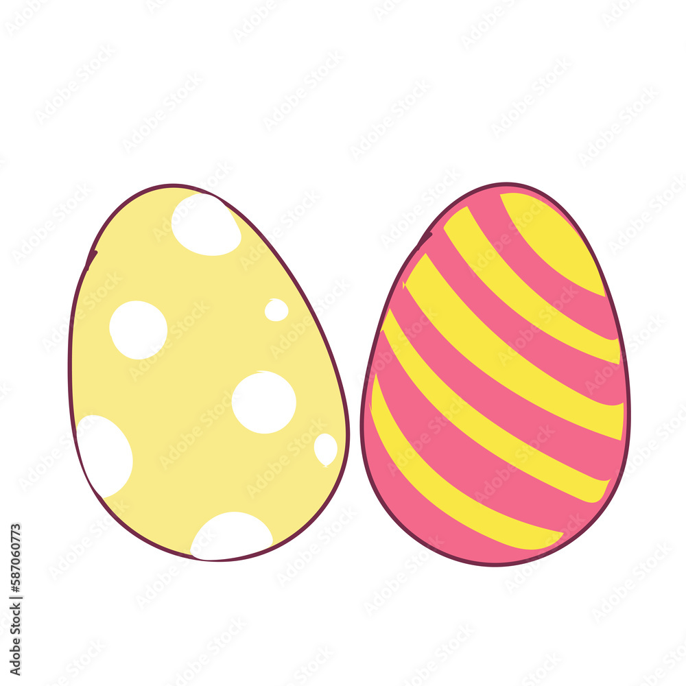 Happy Easter element set of funny rabbit animals, eggs and floral decoration in cute cartoon style. Flat hand drawn icon Happy Easter element set of funny rabbit animals, eggs and floral decoration in cute cartoon style. Flat hand drawn icon