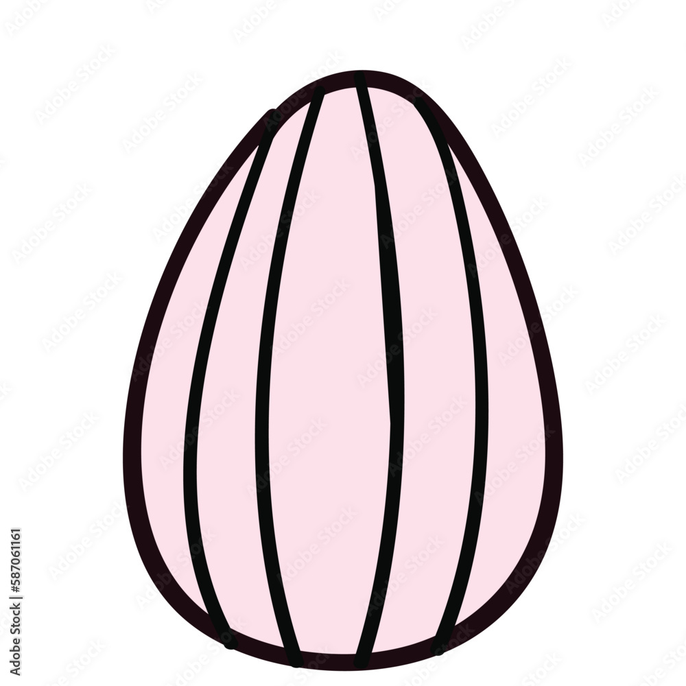 Happy Easter element set of funny rabbit animals, eggs and floral decoration in cute cartoon style. Flat hand drawn icon Happy Easter element set of funny rabbit animals, eggs and floral decoration in cute cartoon style. Flat hand drawn icon
