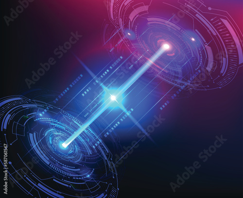 futuristic techno background style sci fi blue collection hi tech data 3