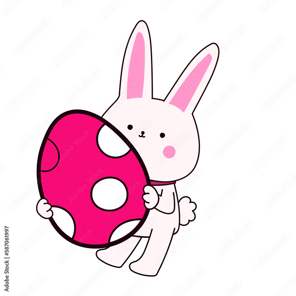 easter bunny with egg