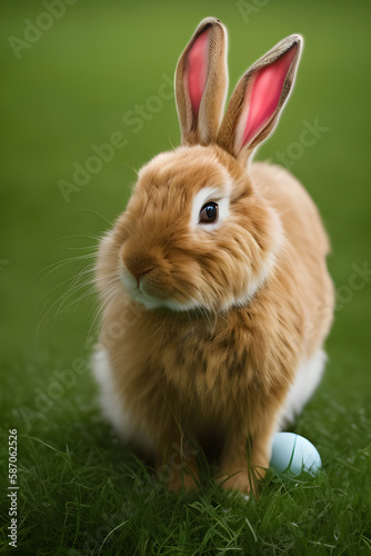 Easter Rabbit in the grass © David