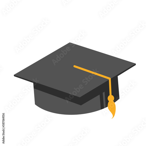 Graduation Cap - vector icon	