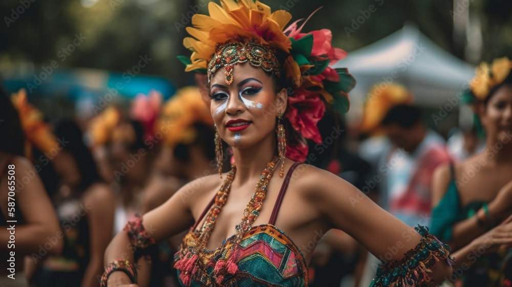 © cff999 - AI Colombian Festivities Through the Eyes of Imagination: Captivating, Magical, and Vibrant Photographs That Will Transport You to a World of Fantasy and Wonder