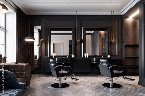 Interior Of Luxury Hairdressing salon