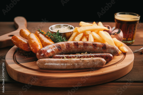 delicious German sausage platter