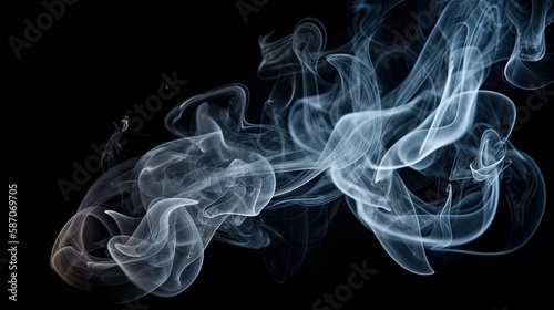 abstarct smoke swirls, generative ai