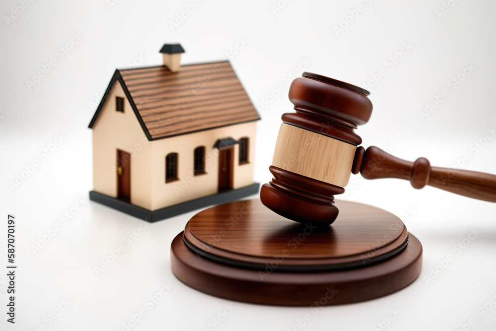 Hammer auction sale of real estate. Judge's decision. Generative AI