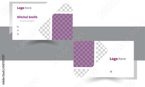 Modern clean Profession business card template. Flat Design abstract vector business care for business
and personal use