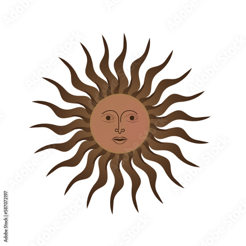 sun illustration. sri lankan new year sun, avurudu sri lanka, sun vector, sinhala hindu new year illustration