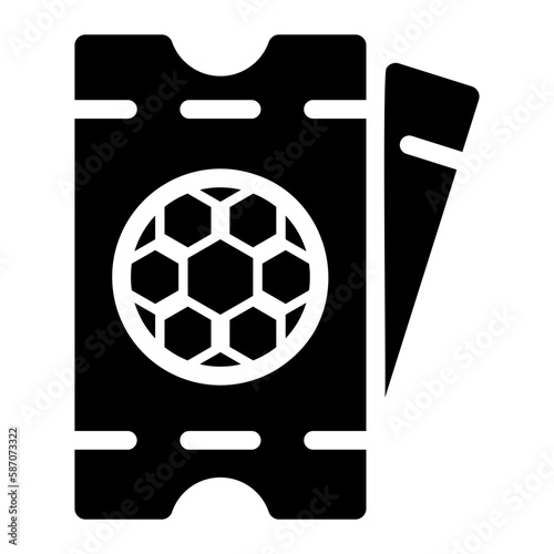 ticket glyph icon