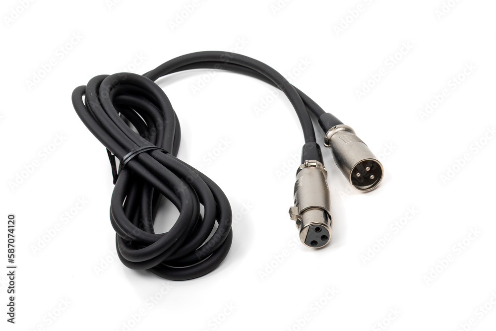 Professional XLR Microphone Cable for Studio Recording and Live Performances, Black, Durable & Flexible, and Noise-Cancelling Professional XLR Microphone Cable for Studio Recording and Live Performances, Black, Durable & Flexible, and Noise-Cancelling