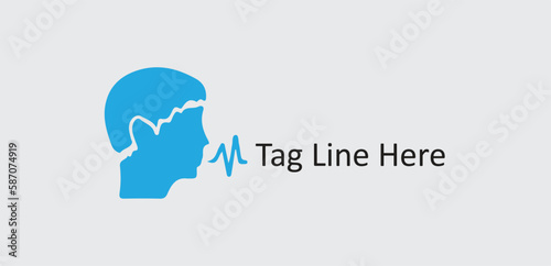 Podcast Logo, Voice Art, Think Podcast, Critical Thinking
