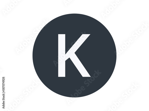 Potassium Element in a Circle