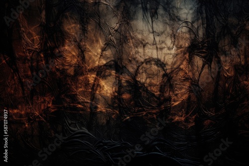 dark and mysterious abstract background image that evokes a sense of intrigue and suspense Generative AI