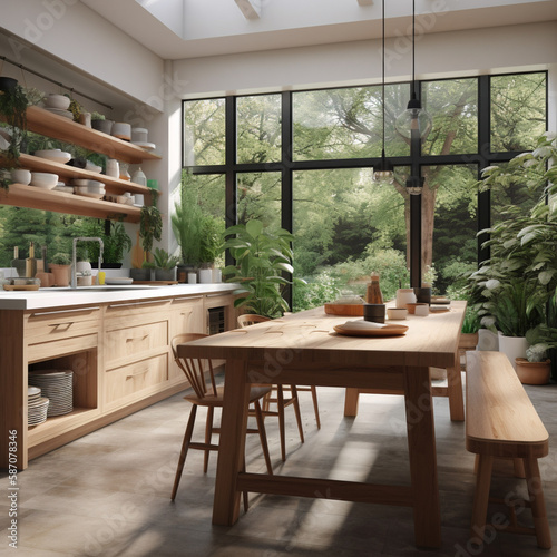 interior with kitchen. AI © Alexander
