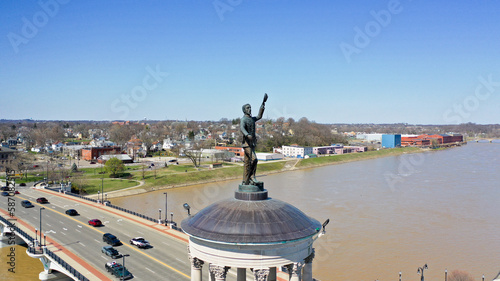 Civil War Statue fort Hamilton Ohio