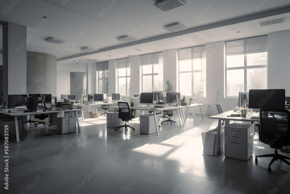 Co-Working-Space, Callcenter or Open Office, made with generative AI and reworked Co-Working-Space, Callcenter or Open Office, made with generative AI and reworked