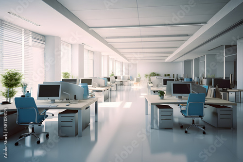 Co-Working-Space, Callcenter or Open Office, made with generative AI and reworked