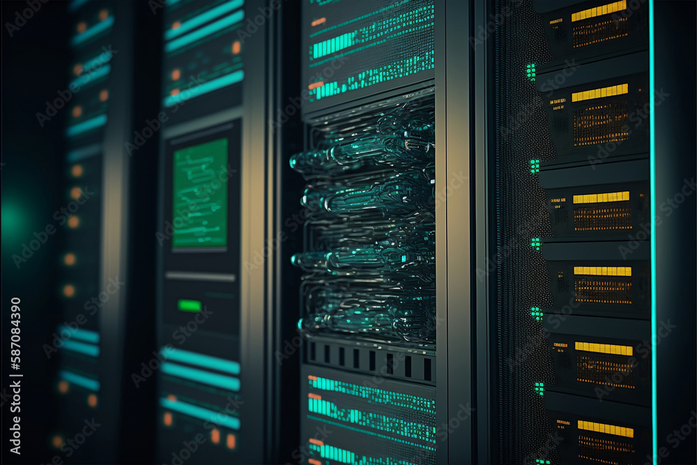 server rack, Generative AI server rack, Generative AI