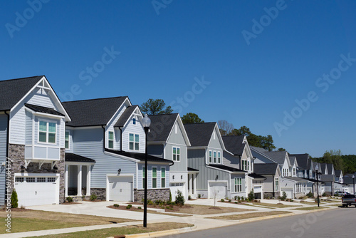 A row of new residential houses  © Konstantin L