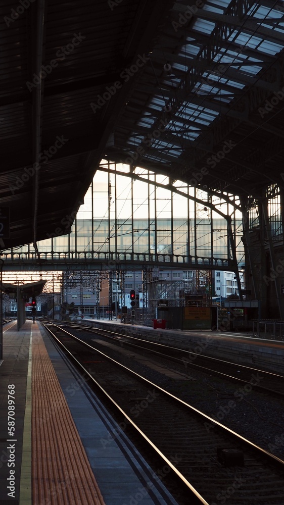 Obraz premium Railway station, Santiago de Compostela, Spain