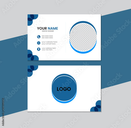 Clean professional business card template, White Minimal Business Card Mockup, Business card for business and personal use, Horizontal layout, Elegant luxury clean business card,