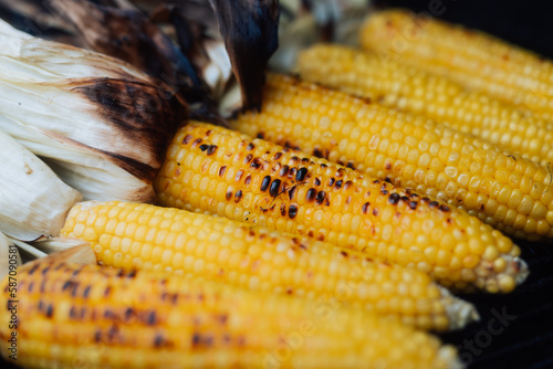 Grilled corn photo