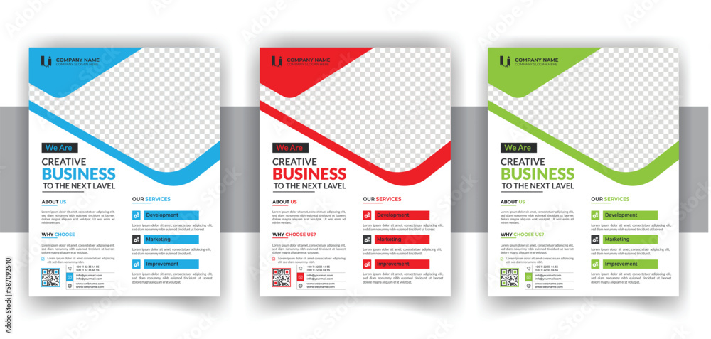 Modern business flyer Bundle design template Modern business flyer Bundle design template