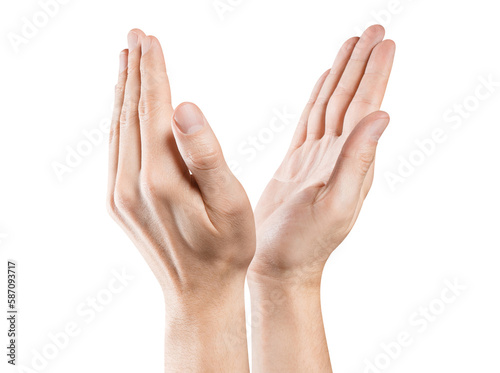 Clapping hands cut out