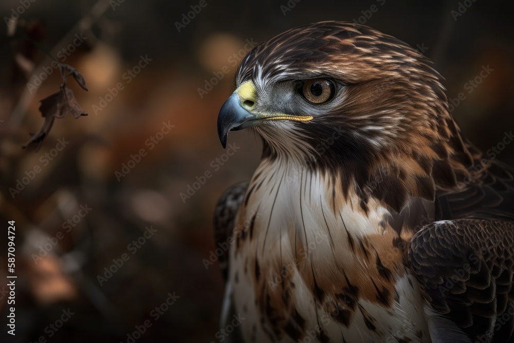 The red tailed hawk (Buteo jamaicensis) is a predatory bird. It primarily breeds in North America and has a wing span of 43 57 inches. Generative AI The red tailed hawk (Buteo jamaicensis) is a predatory bird. It primarily breeds in North America and has a wing span of 43 57 inches. Generative AI