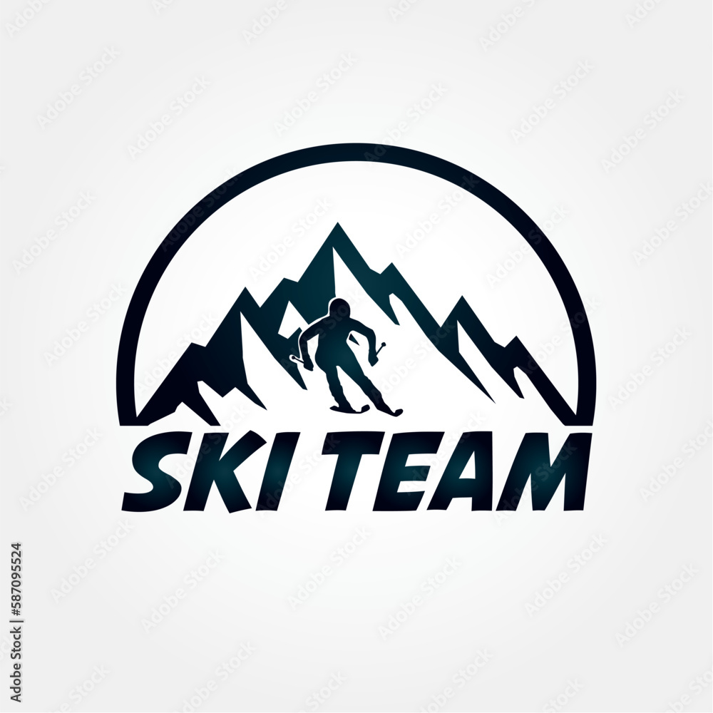 Ski Team Stock Vector | Adobe Stock